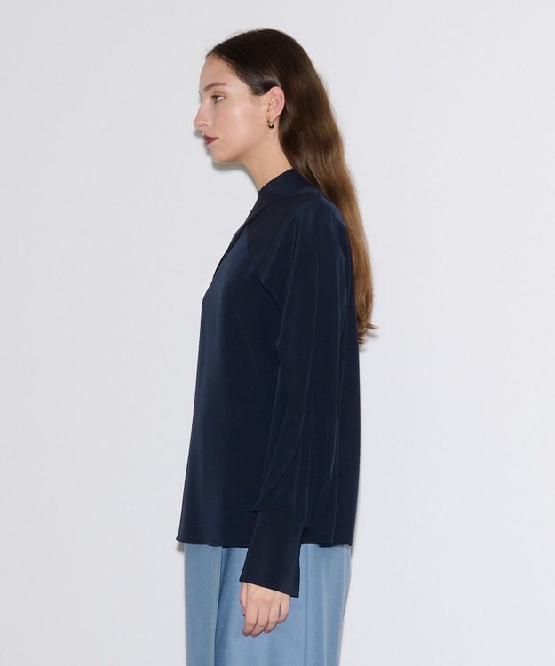 JOSEPH 【洗える】ニューシーディーシー　ブラウス Navy