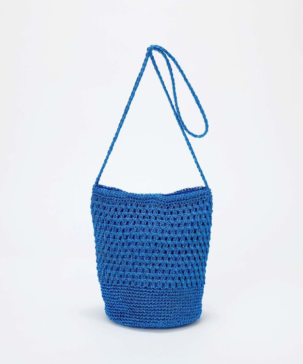 TOPKAPI 【TREASURE TOPKAPI】メタリック ラウンド ミニ ショルダーバッグ ブルー