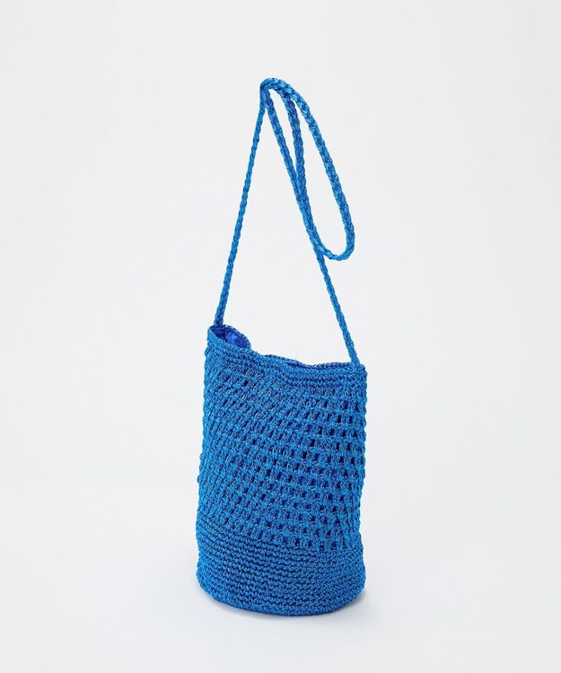 TOPKAPI 【TREASURE TOPKAPI】メタリック ラウンド ミニ ショルダーバッグ ブルー