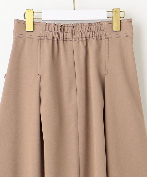 ANY SIS L 【洗える】チノライクタック スカート ベージュ