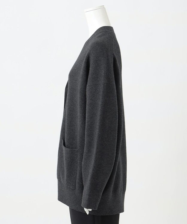23区 S 【R(アール)】ウールカシミヤ Vネックカーディガン グレー系