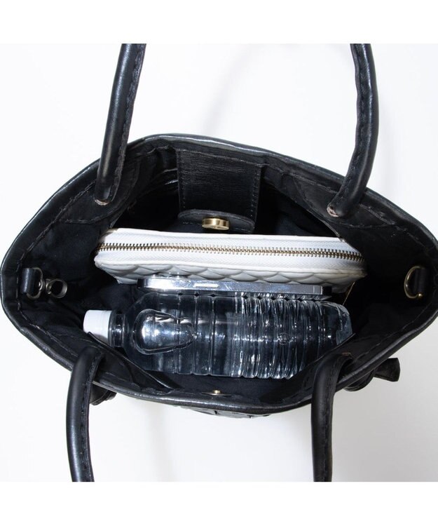 UNBILLION ピークスピーク PEAKS PEAK / 牛革レザーメッシュ3wayトートS ブラック