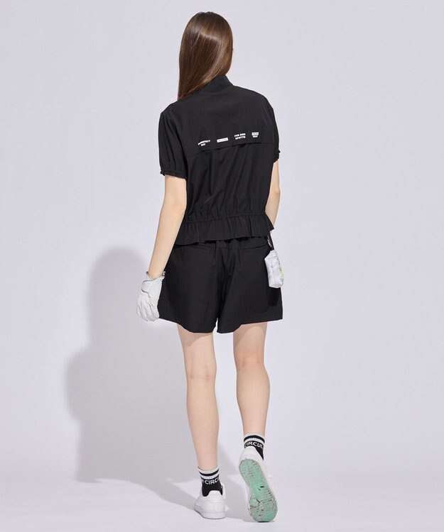 PW CIRCULUS 【WOMEN】ギャザリングショーツ ゴルフウェア レディース ブラック系