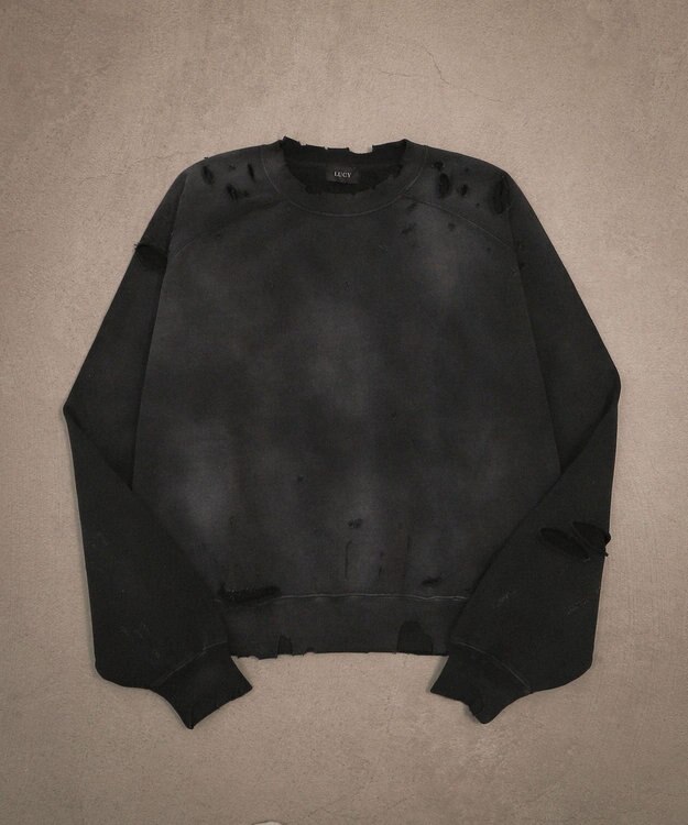 WEGO ショートダメージプルオーバー ブラックその他