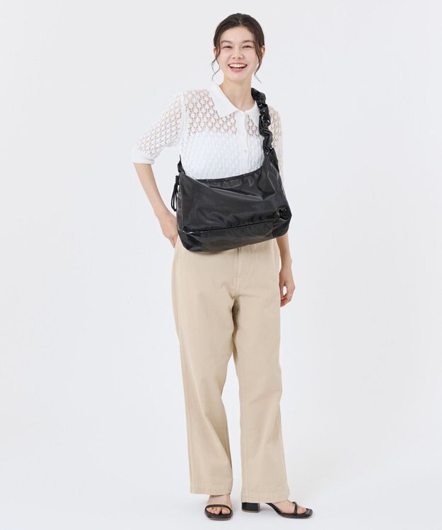 LeSportsac GH LARGE HOBO/ブラックシャイン ブラックシャイン