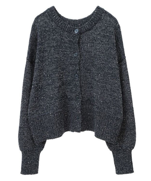 Green Parks ２ｗａｙ　スパンコールニットプルオーバー Navy