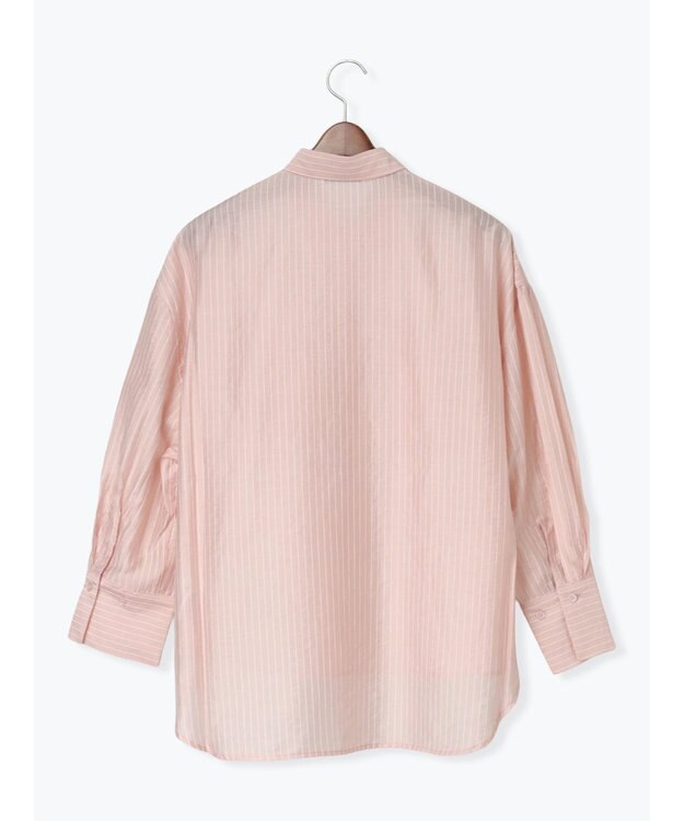 Te chichi シアーストライプシャツ ピンク