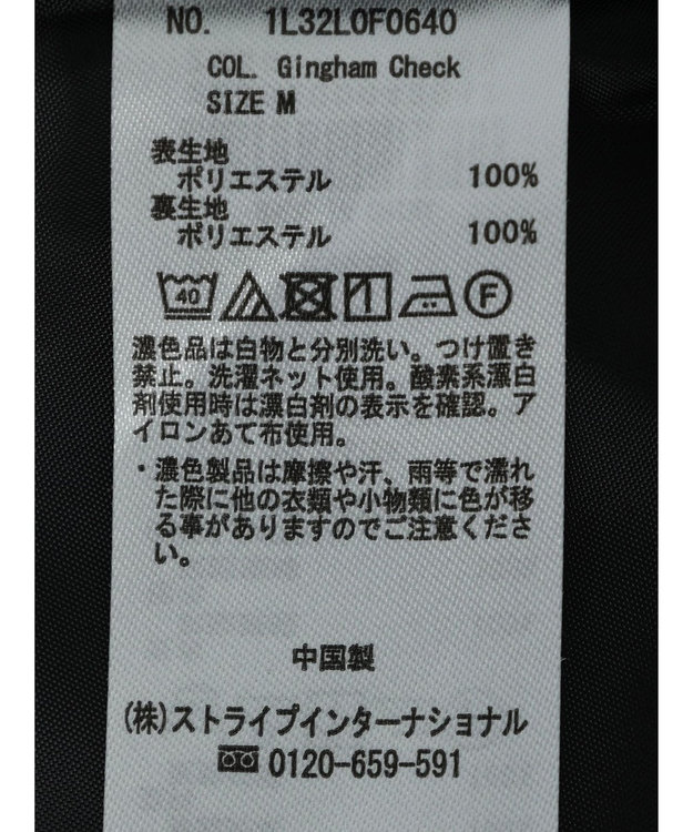 earth music&ecology タックショートパンツ Gingham Check