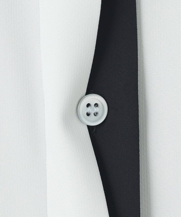 ICB L 【人気のため新色追加・接触冷感・UVケア・速乾・洗える】BackSatinAmunzen 5分袖バンドカラーブラウス アッシュブルー系