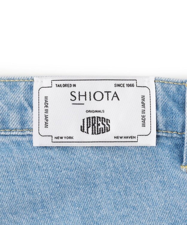 J.PRESS MEN 【J.PRESS ORIGINALS】SHIOTA 5 Pocket Piped Stem Denim Pants / Japan Made サックスブルー系
