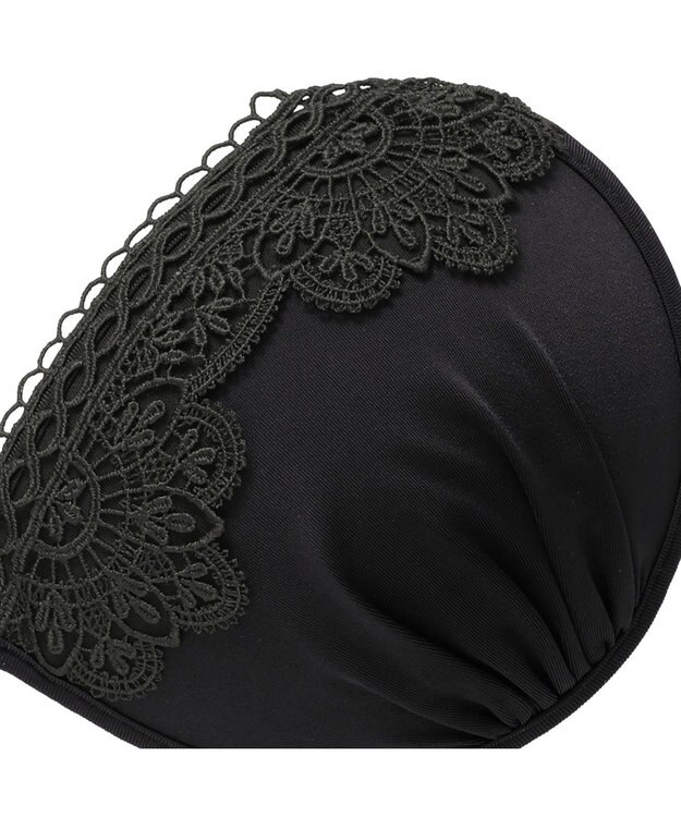 BRADELIS New York 【NuBra / ボリュームアップ】パテッドヌーブラ ノクターンレース  蒸れにくい バックレス コレクション デザインヌーブラ 正規品 ブラック