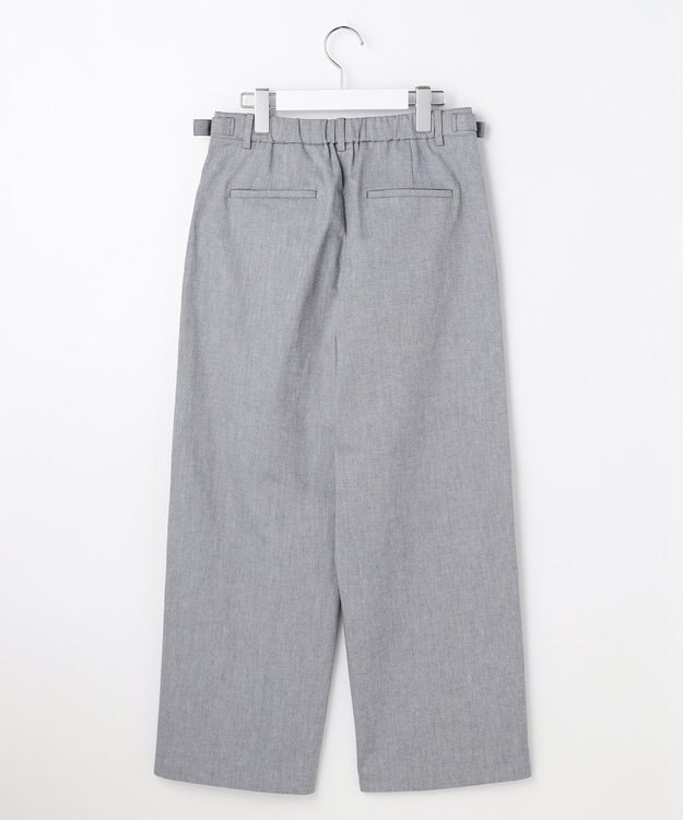 J.PRESS LADIES S TCリネン ドライツイル ストレート パンツ グレーシャンブレー系