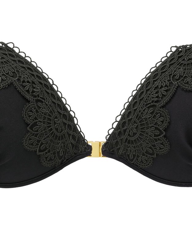 BRADELIS New York 【NuBra / ボリュームアップ】パテッドヌーブラ ノクターンレース  蒸れにくい バックレス コレクション デザインヌーブラ 正規品 ブラック