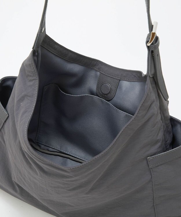 TOPKAPI 【TREASURE TOPKAPI】ナイロン アウトポケット 2way ショルダーバッグ / 軽量 ミディアムグレー