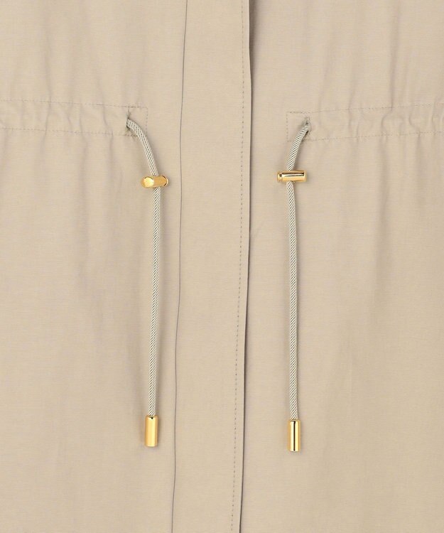 自由区 S コットンナイロンタッサースタンドカラー コート ベージュ