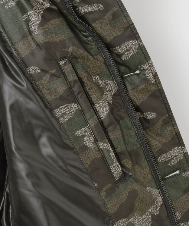 JOSEPH ABBOUD MOUNTAIN 【ECOファー/撥水/9ポケット】カモフラージュ ダウン コート カーキ系6