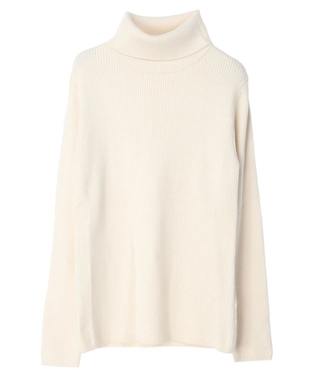 CRAFT STANDARD BOUTIQUE リブタートルネックニットプルオーバー Ivory