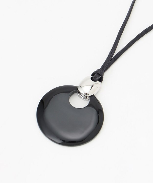 23区 ラウンドホーン ワントップ ネックレス ブラック系