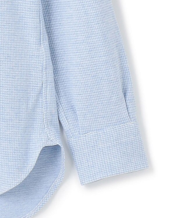 J.PRESS MEN リッチジャージー コットンネルシャツ サックスブルー系8