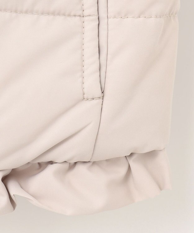 ANY KIDS ボア リバーシブル ベスト ベージュ×エクリュ