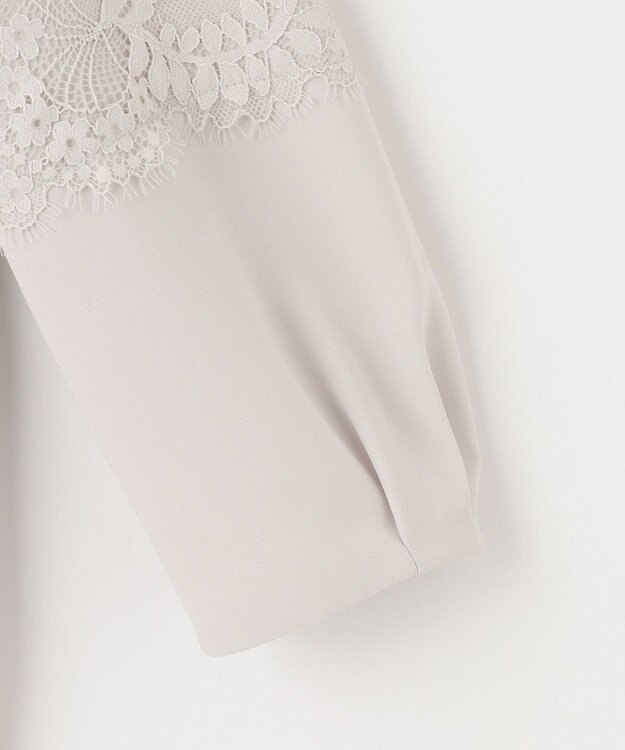 23区 【セットアップ対応】トリアセダブルジョーゼット ブラウス ベージュ系