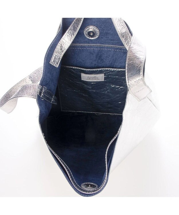 UNBILLION カシュカシュ cachecache / クラッシュメタリック2wayホーボーショルダー シルバー