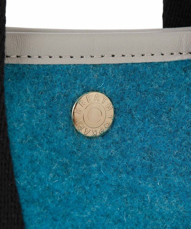 TOPKAPI 【Breath TOPKAPI】イタリアンフェルト ショルダー付 B5 トートバッグ M ターコイズブルー