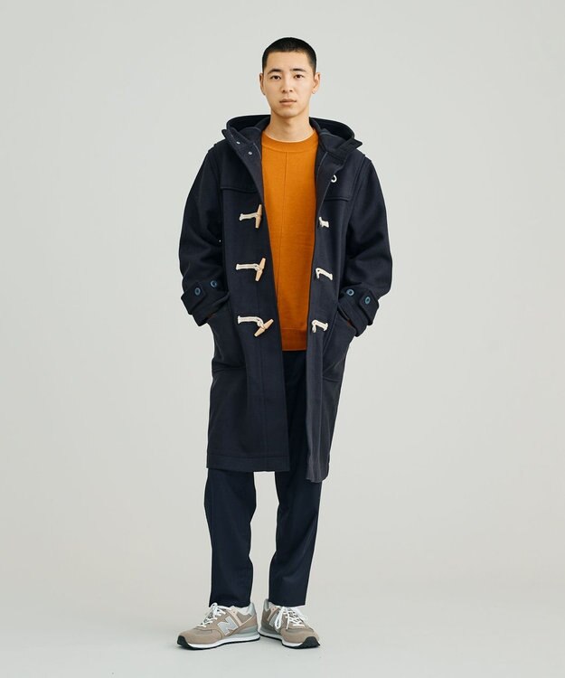 J.PRESS YORK STREET 【UNISEX】メルトン ダッフルコート ネイビー系