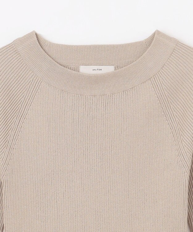 ANY ラメリブニット ベージュ