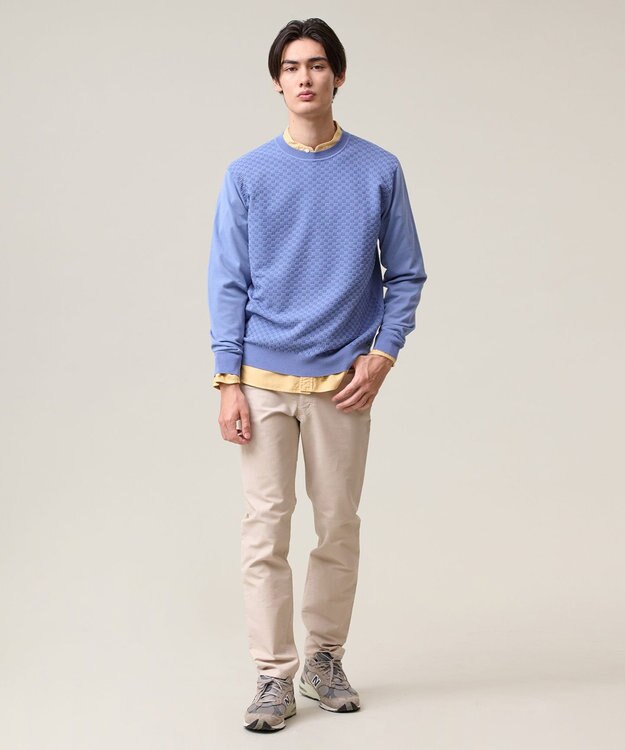 J.PRESS MEN 【ストレッチ】ハイパワーストレッチバーズアイ パンツ ベージュ系