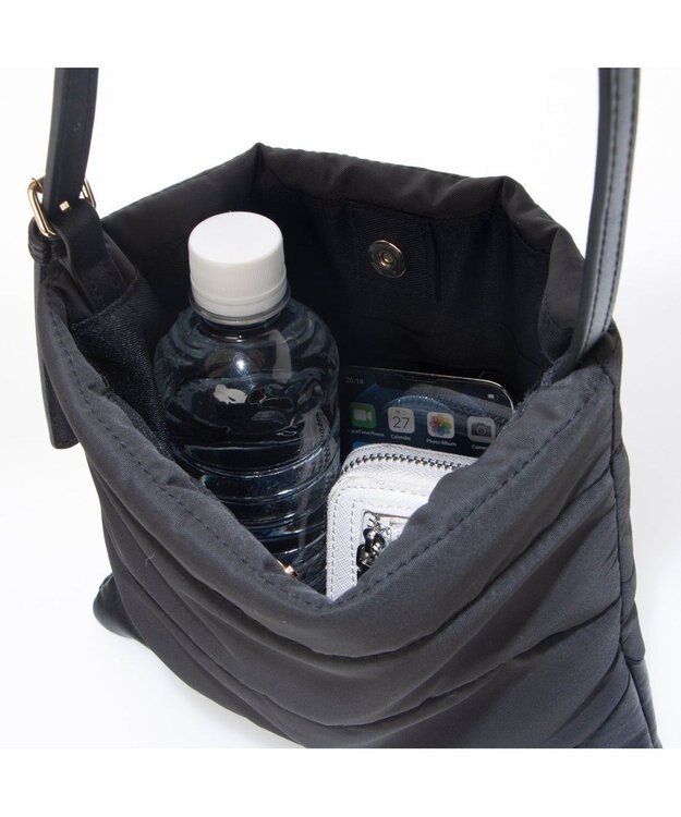 UNBILLION カシュカシュ cachecache / キルティングベルトハンドルミニトート ブラック