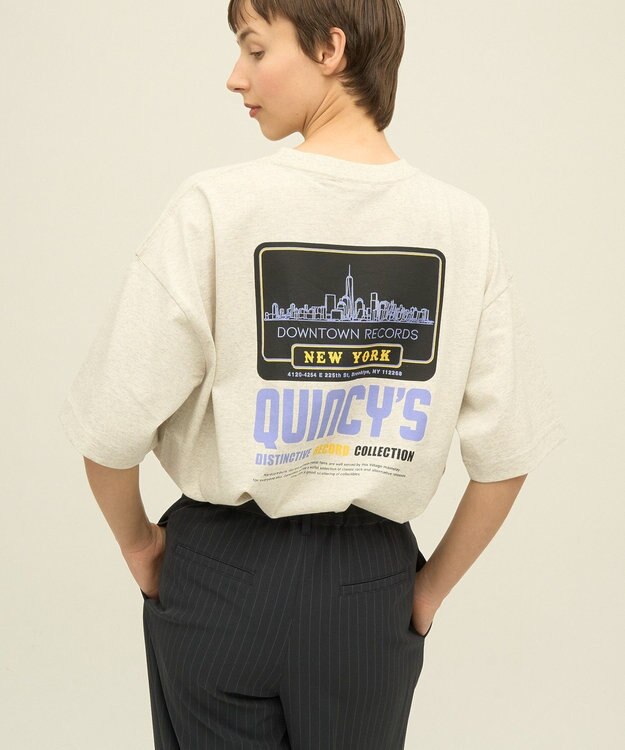 AMERICAN HOLIC CityプリントTシャツ Oatmeal