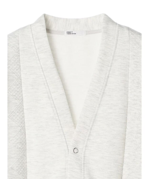 CRAFT STANDARD BOUTIQUE JQカット切り替えカーディガン2 Oatmeal