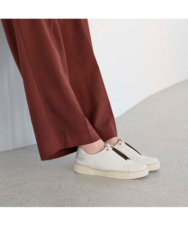 MODE ET JACOMO <MODE ET JACOMO>スリップオンスニーカー ホワイトコンビ