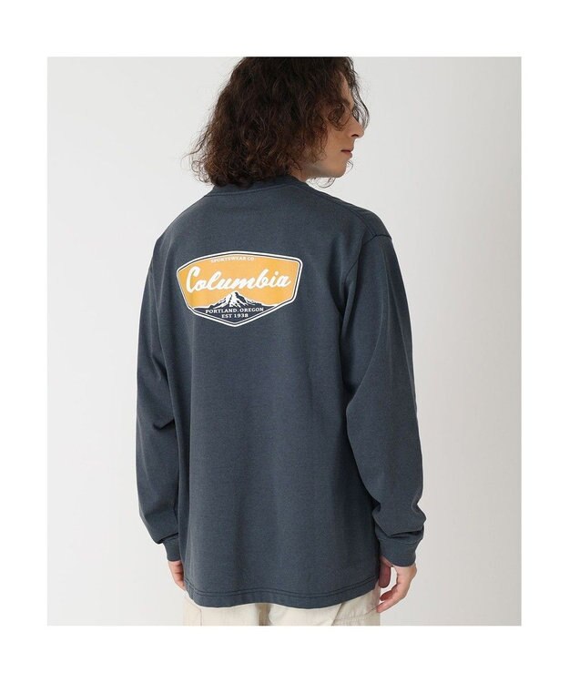 Columbia Columbia/ サンダーマウンテングラフィックロングスリーブTシャツ /コロンビア Collegiate Navy