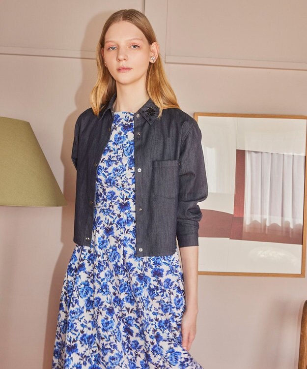 TOCCA 【美人百花掲載】【大人百花コラボ・00サイズあり・洗える・消臭】BLOOMING SPRING TIME ドレス ブルー系