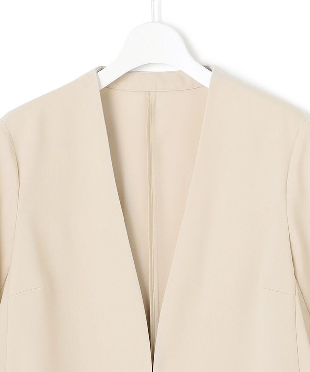 23区 【セットアップ対応/洗える】2WAYストレッチツイル ジャケット ベージュ系