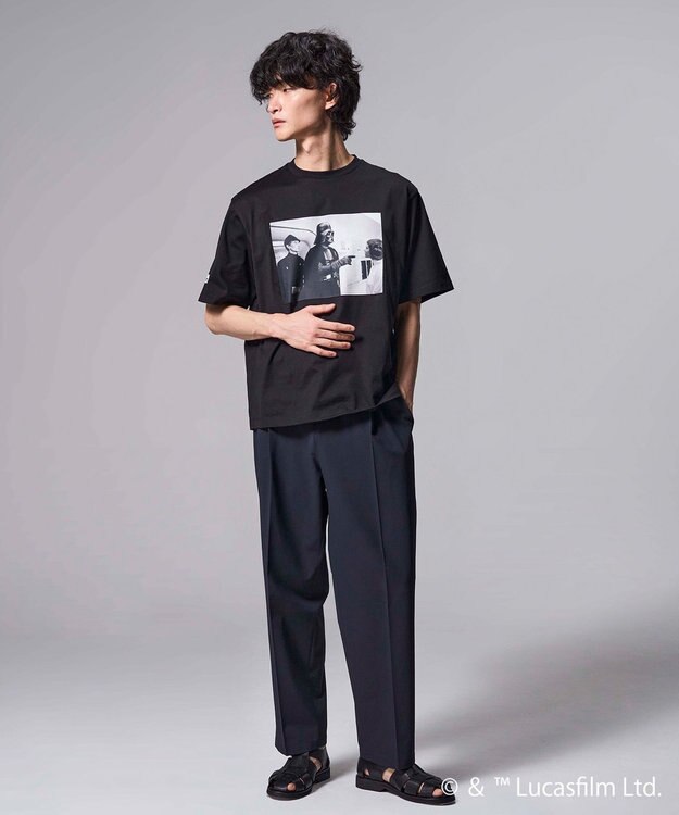 JOSEPH HOMME 【WEB限定】【スター・ウォーズ 】 JOSEPH HOMME スター・ウォーズ / リラックスフォルム クルーネックプリントTシャツ ブラック系1
