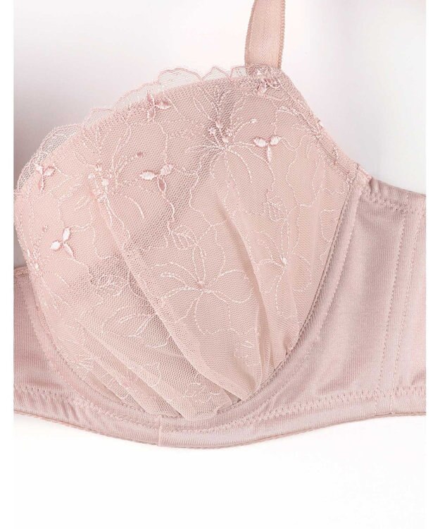 AMPHI ブラジャー グラマーさんにおすすめ 脇高設計 【しっかりささえてすっきり脇寄せブラ】 バストふっくら立体的 Gカップまで対応 アンダー95まで展開 BBJ302 アンフィ／ワコール ピンク