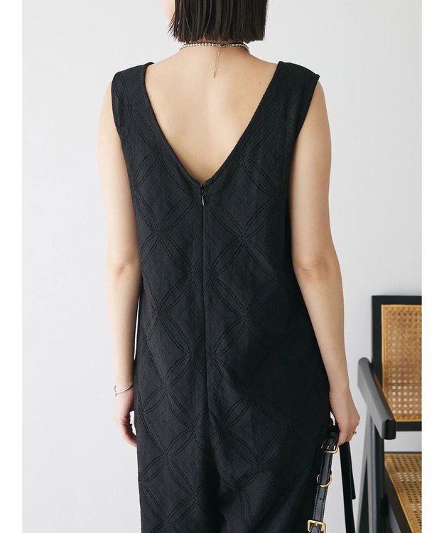 Green Parks クラシックレースロンパース Black