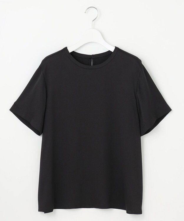 自由区 【洗える】サテンアムンゼン Tシャツ ブラック