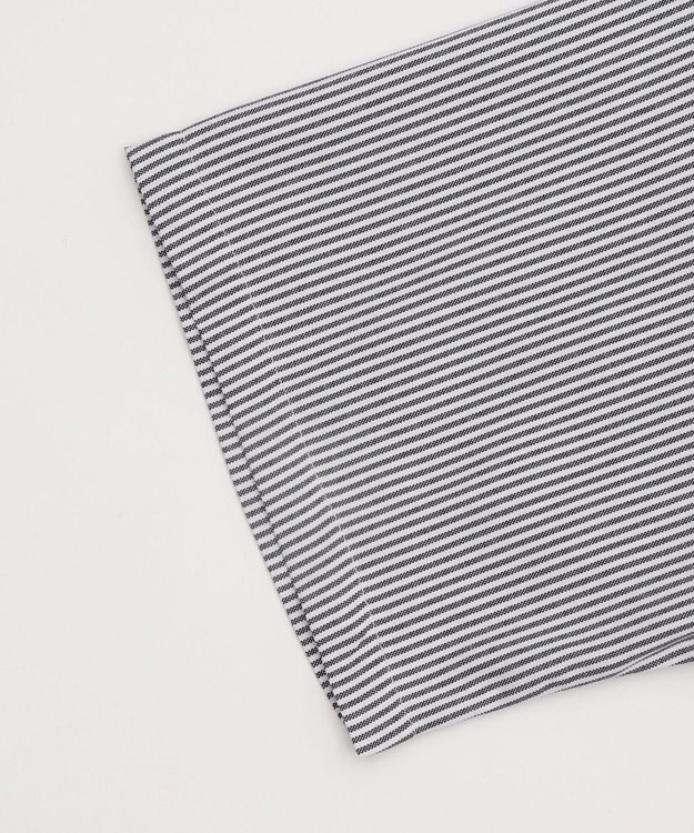 WEGO 【ユニセックス着用ITEM/MLサイズ展開】オックスフォードワッペンシャツ（SS） ブラックストライプ