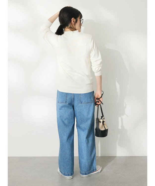 CRAFT STANDARD BOUTIQUE エリシャーリングニットプルオーバー White