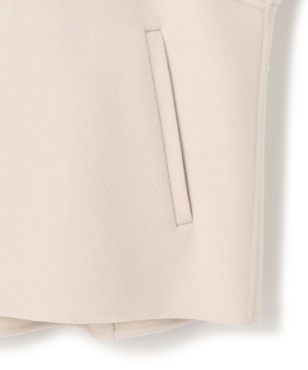 23区 S ウールリバー ノーカラーコート ベージュ系