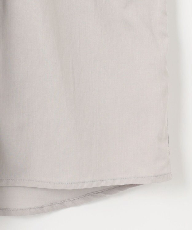 ANY ピンタックブラウス ライトグレー