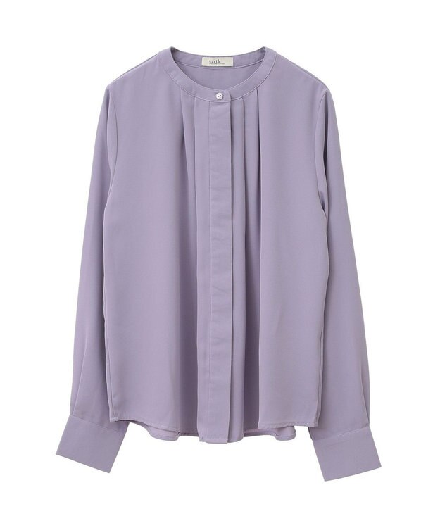 earth music&ecology フロントタックブラウス Lavender