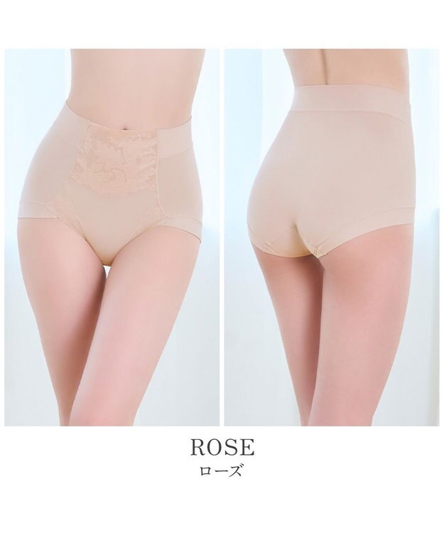 BRADELIS New York 【BRADELIS NewYork peace】ナチュラルフィット綿混ショーツ25 補正 補整下着 吸汗速乾 接触冷感で快適 ローズ