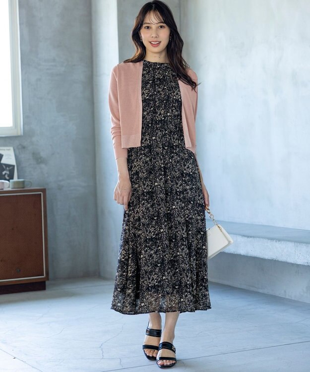 ANY SIS 【UVケア・洗える】ショートレングス カーディガン スモーキーピンク