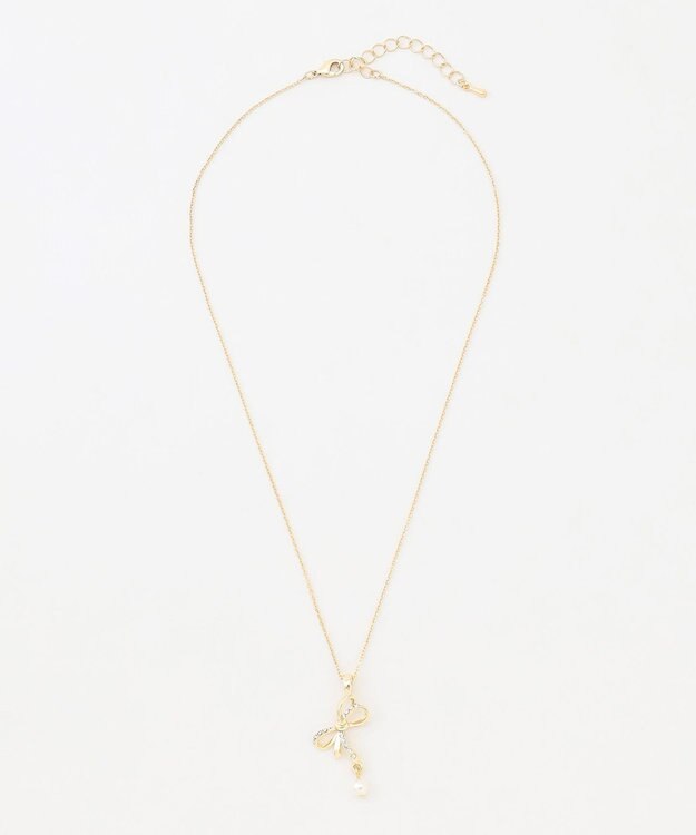 組曲 プチリボンネックレス ゴールド系