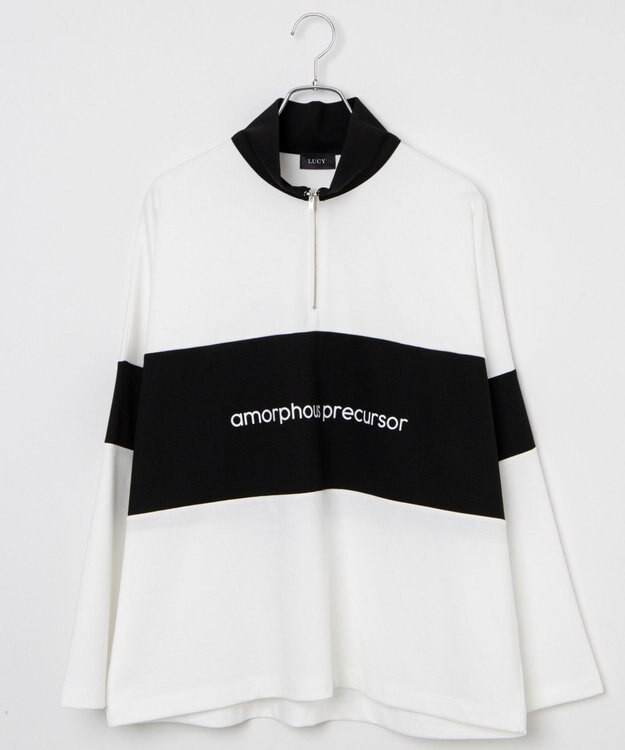 WEGO ドルマンポンチハーフジップロンT